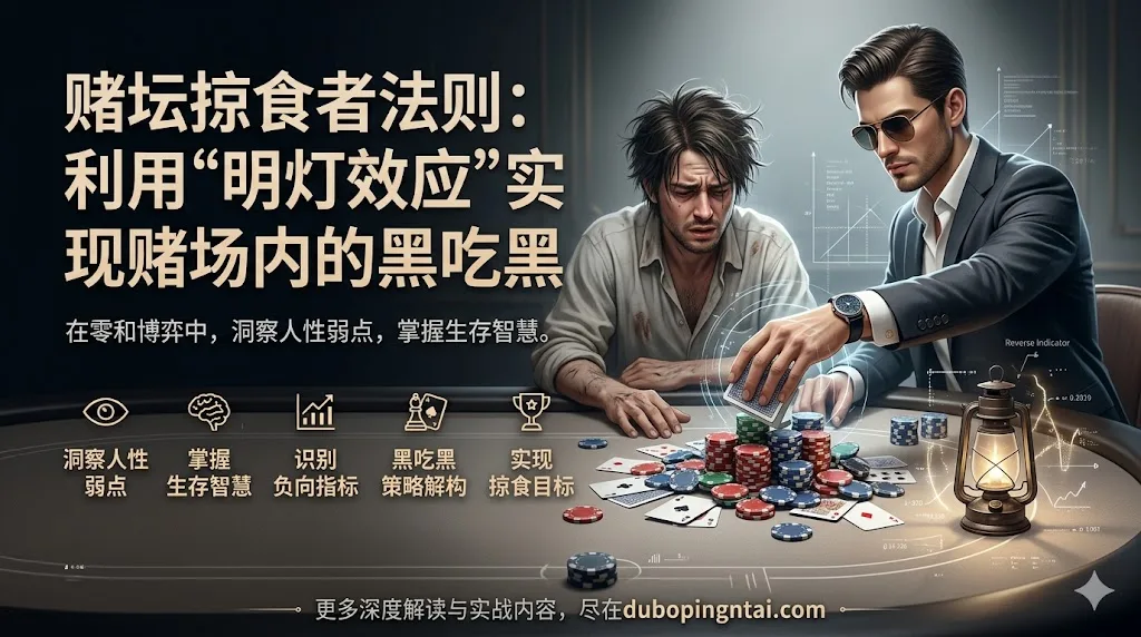 赌坛掠食者法则：利用“明灯效应”实现赌场内的黑吃黑