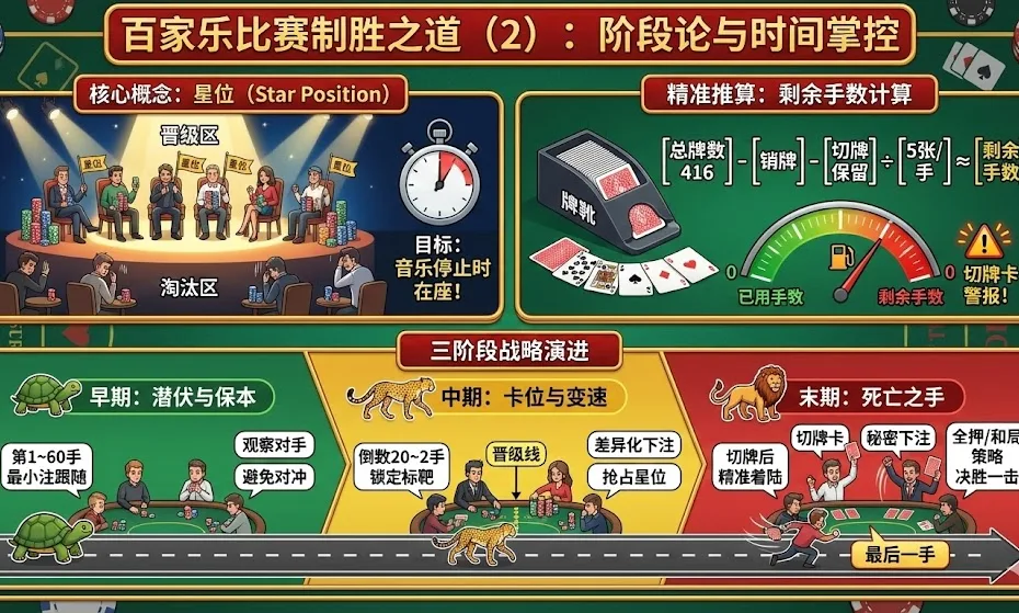 百家乐比赛制胜之道（2）：掌控时间维度的阶段论与晋级法则