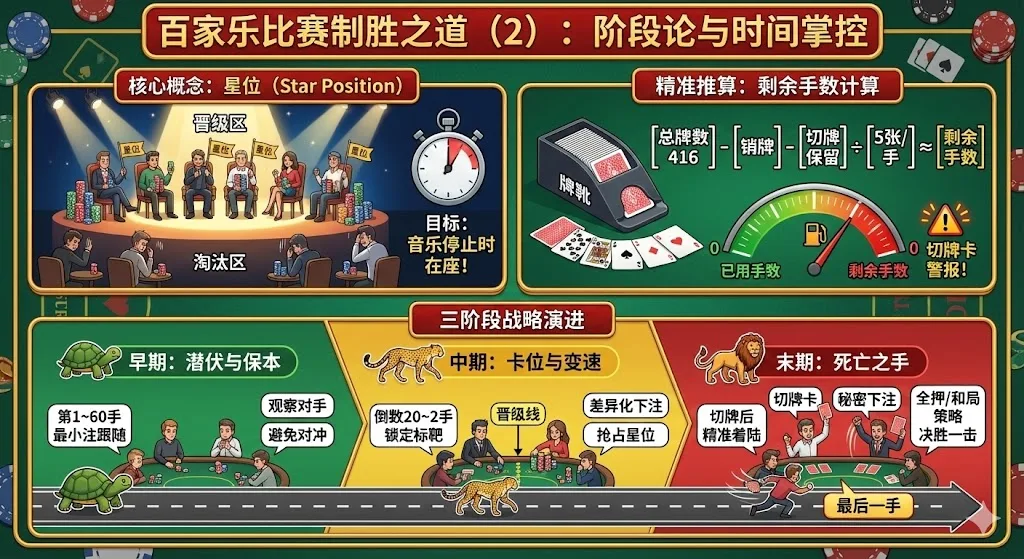 百家乐比赛制胜之道(2):掌控时间维度的阶段论与晋级法则
