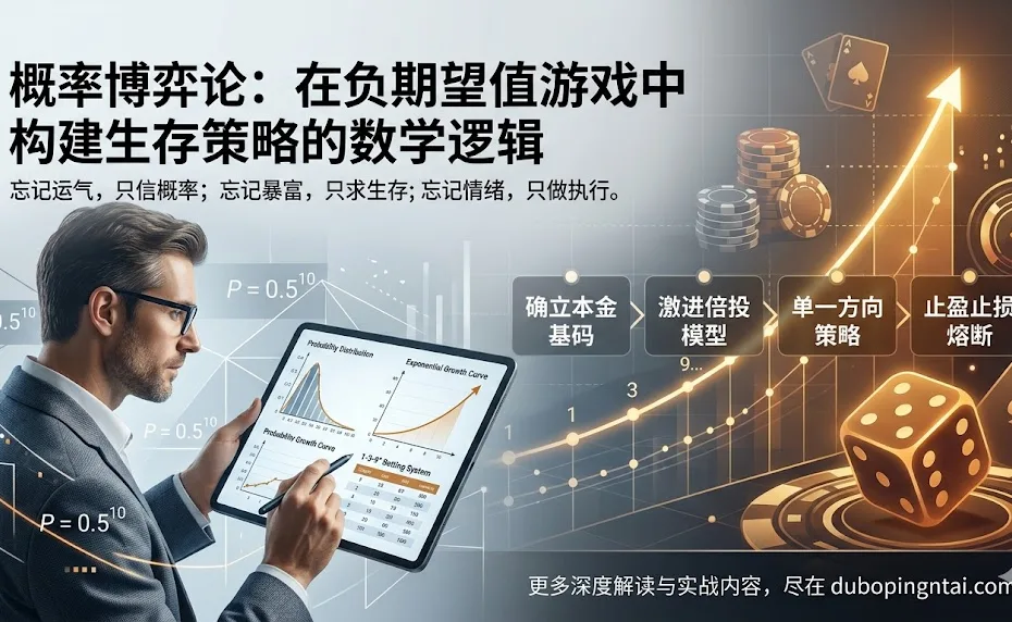 概率博弈论：在负期望值游戏中构建生存策略的数学逻辑