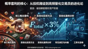 概率套利的核心：从投机赌徒到高频量化交易员的进化论