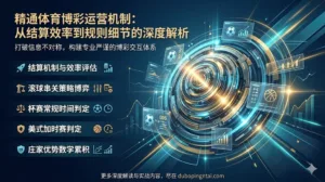 精通体育博彩运营机制：从结算效率到规则细节的深度解析