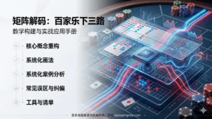 矩阵解码：百家乐下三路（Big Eye Road, Small Road, Cockroach Road）的数学构建与实战应用手册