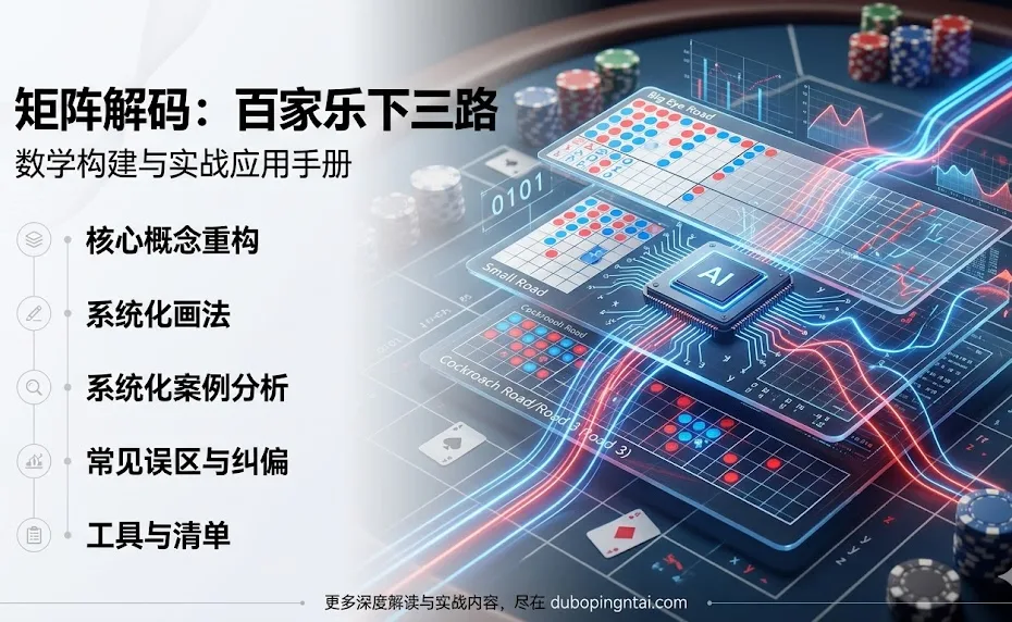 矩阵解码：百家乐下三路（Big Eye Road, Small Road, Cockroach Road）的数学构建与实战应用手册
