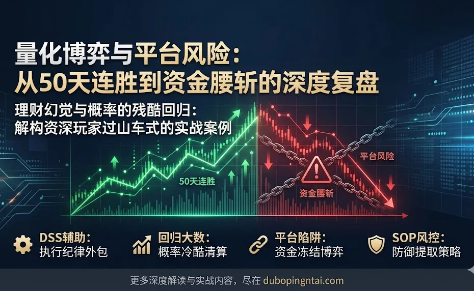 量化博弈与平台风险：从50天连胜到资金腰斩的深度复盘