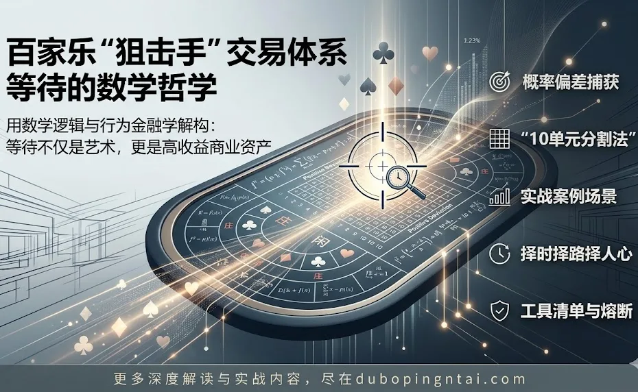 猎杀潜航：百家乐“狙击手”交易体系与等待的数学哲学