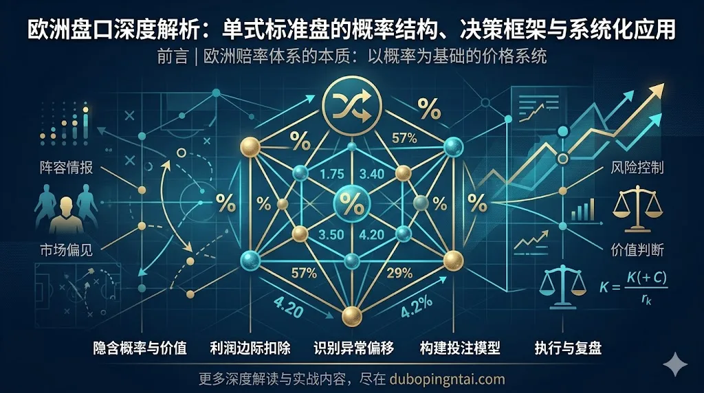 欧洲盘口深度解析：单式标准盘的概率结构、决策框架与系统化应用