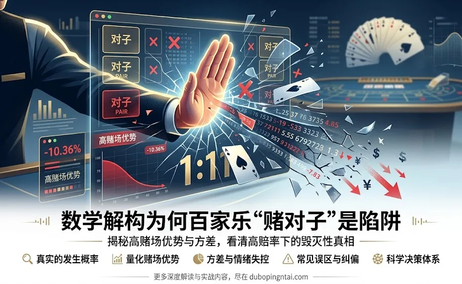 深度解析：为何百家乐“赌对子”策略会系统性吞噬你的期望值