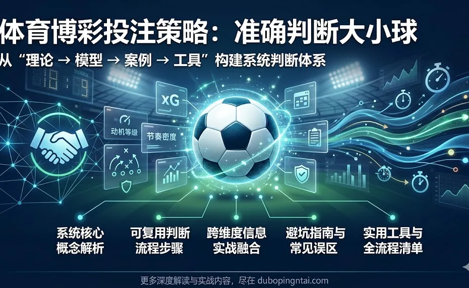 体育博彩投注策略之准确判断大小球：系统模型、实战案例与完整思维框架