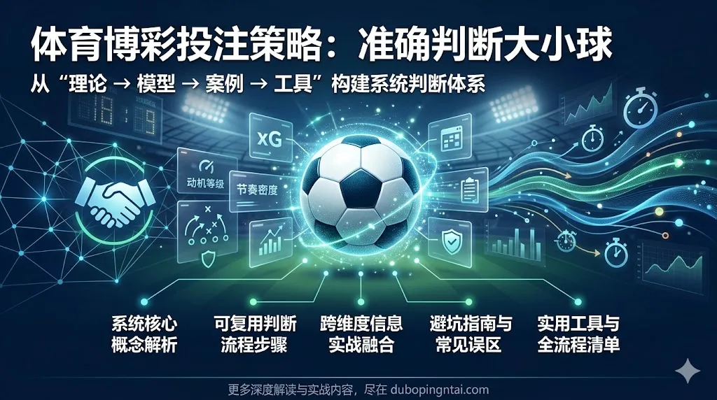 体育博彩投注策略之准确判断大小球：系统模型、实战案例与完整思维框架