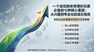 一个成功的体育博彩玩家必备的七种核心素质：从兴趣到专业化的成长指南