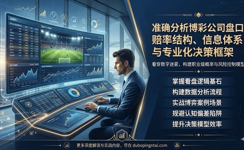 准确分析博彩公司盘口：赔率结构、信息体系与专业化决策框架