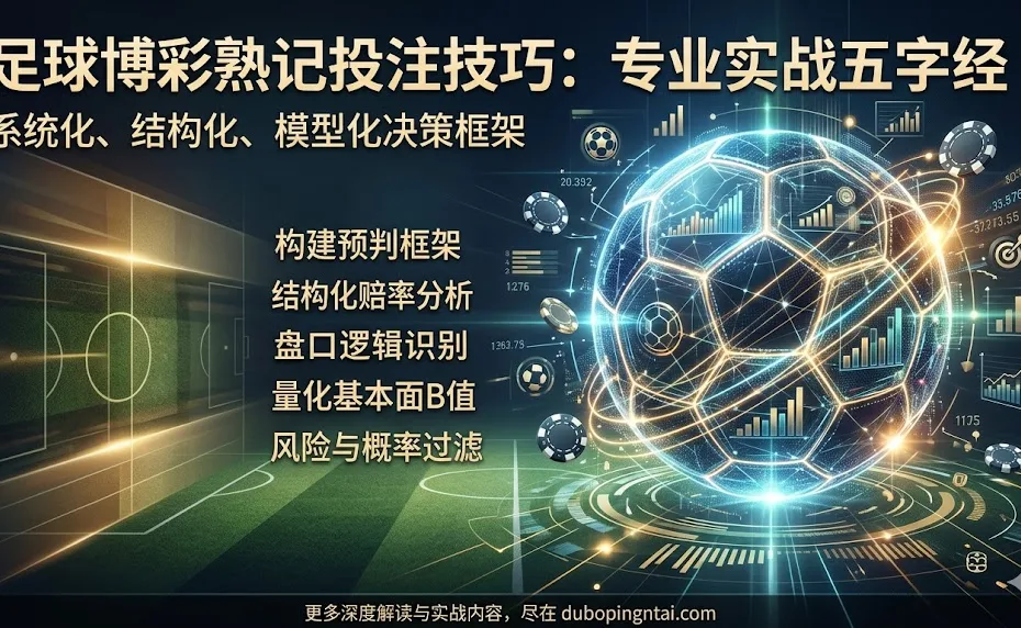 足球博彩熟记投注技巧之五字经：系统化、结构化、模型化的专业实战指南